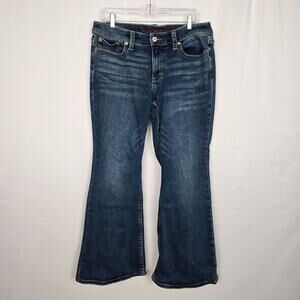 Lucky Brand Low Rise Flare Jeans Women's 14 / 32A Blue